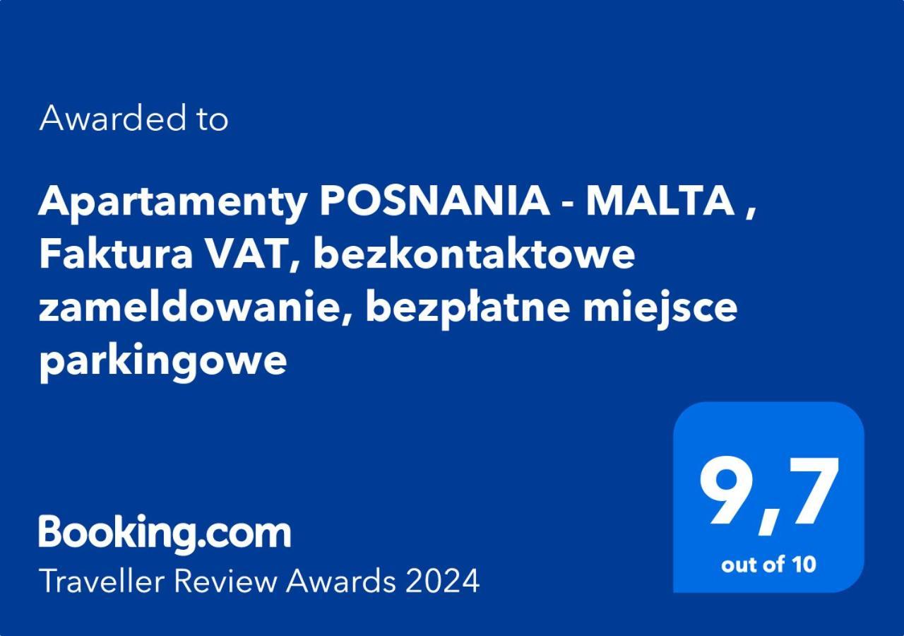 Totu Today - Posnania - Malta Apartamenty , Faktura Vat, Self Check-In, Bezplatny Parking Poznan Exterior photo